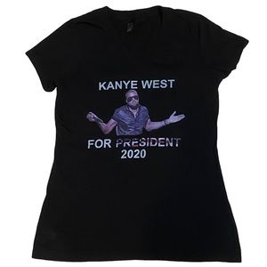Yeezy Kanye West for President Vneck Graphic Tshirt Small